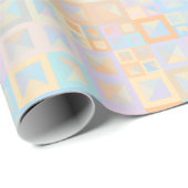 Farbenfrohe Pastel Boho Mod Geometric Abstrakt Geschenkpapier (Rolleneckpunkt)