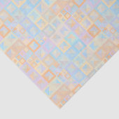 Farbenfrohe Pastel Boho Mod Geometric Abstrakt Seidenpapier (Ausschnitt)