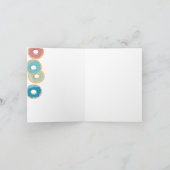 Farbenfrohe Pastel Donuts & Sprinkles Muster Karte (Innenseite)