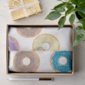 Farbenfrohe Pastel Donuts & Sprinkles Muster Seidenpapier (Geschenk)