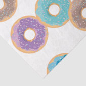 Farbenfrohe Pastel Donuts & Sprinkles Muster Seidenpapier (Ausschnitt)