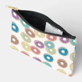 Farbenfrohe Pastel Donuts & Sprinkles Muster Zubehörtasche (Offen)