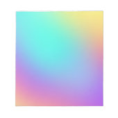 Farbenfrohe Pastel Gradient Notizblock (Vorderseite)