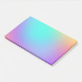 Farbenfrohe Pastel Gradient Post-it Klebezettel (angewinkelt)