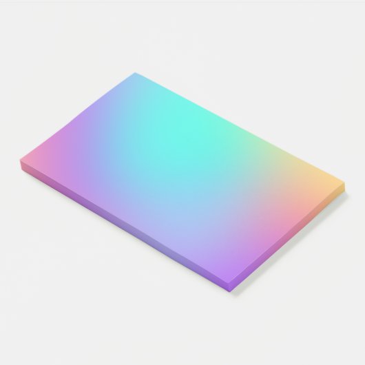 Farbenfrohe Pastel Gradient Post-it Klebezettel (angewinkelt)