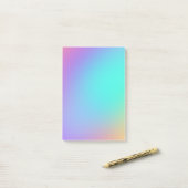 Farbenfrohe Pastel Gradient Post-it Klebezettel (Auf Schreibtisch)