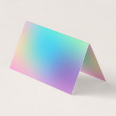 Farbenfrohe Pastel Gradient Visitenkarten (Rückseite)