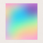 Farbenfrohe Pastel Gradient Visitenkarten (Innenseite Aufgefaltet)