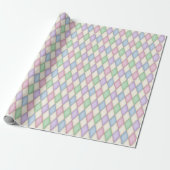 Farbenfrohe Pastel Harlequin (klein) Geschenkpapier (Ungerollt)