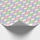 Farbenfrohe Pastel Harlequin (klein) Geschenkpapier (Ecke)
