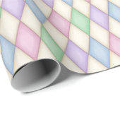 Farbenfrohe Pastel Harlequin (klein) Geschenkpapier (Rolleneckpunkt)