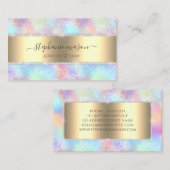 Farbenfrohe Pastel Holographic Glitzer Diamonds Gi Telefonnummerkarte (Vorne/Hinten)