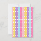 Farbenfrohe Pastel Ice Cream Sundae Kinderdusche Dankeskarte (Rückseite)