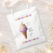 Farbenfrohe Pastel Ice Cream Sundae Kinderdusche Geschenktütchen (Ausgeschnitten)