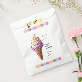 Farbenfrohe Pastel Ice Cream Sundae Kinderdusche Geschenktütchen