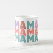 Farbenfrohe Pastel MAMA Geschenk Mama Kaffeetasse (Mittel)