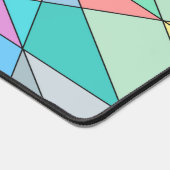 Farbenfrohe Pastel Mosaik Triangle Star Monogram Schreibtischunterlage (Ecke)