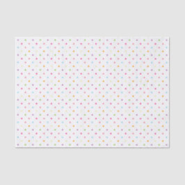 Farbenfrohe Pastel Polka Dots Seidenpapier
