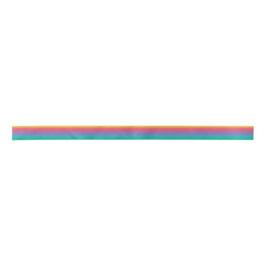 Farbenfrohe Pastel Rainbow Ombre Satinband (Vorderseite)