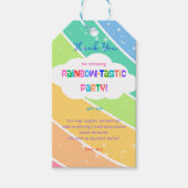 Farbenfrohe Pastel Rainbow Sparkor Geschenkanhänger (Vorderseite)