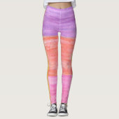 Farbenfrohe Pastel Rectangle verbindet Leggings (Vorderseite)