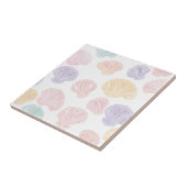 Farbenfrohe Pastel Seashell Modernes Küstenmuster Fliese (Seite)