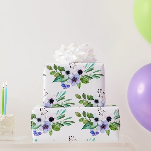 Farbenfrohe Pastel Tones Bouquet Geschenkpapier (Partygeschenke)