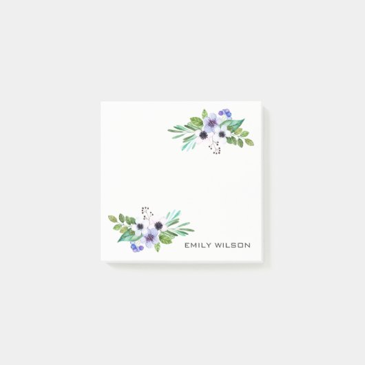 Farbenfrohe Pastel Tones Bouquet Post-it Klebezettel (Vorderseite)