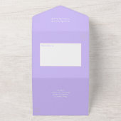 Farbenfrohe Pastel Wasserfarbenflorale Hochzeit All In One Einladung (Außenbereich)