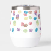 Farbenfrohe Pastel Watercolor Französische Macaron (Vorderseite)