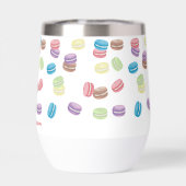 Farbenfrohe Pastel Watercolor Französische Macaron (Rückseite)