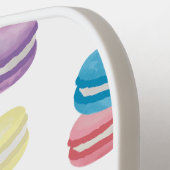 Farbenfrohe Pastel Watercolor Französische Macaron Pickleball Schläger (Linke Seite)