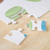 Farbenfrohe Pastel Watercolor Französische Macaron Puzzle (Seite)