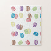 Farbenfrohe Pastel Watercolor Französische Macaron Puzzle (Vertikal)