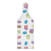 Farbenfrohe Pastel Watercolor Französische Macaron Schneidebrett (Vorderseite)