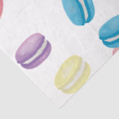 Farbenfrohe Pastel Watercolor Französische Macaron Seidenpapier (Ausschnitt)