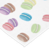 Farbenfrohe Pastel Watercolor Französische Macaron Tischdecke (Schrägansicht)