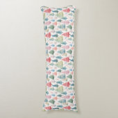 Farbenfrohe Pastel Weihnachtsbaum Muster Seitenschläferkissen (Vorderseite Vertikal)