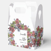 Farbenfrohe Pastel Wildblume Kinderdusche Geschenkschachtel (Geöffnet)