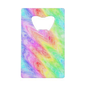 Farbenfrohe Pastel Wirbel Abstrakt Girl Geldkarten Flaschenöffner (Vorderseite)