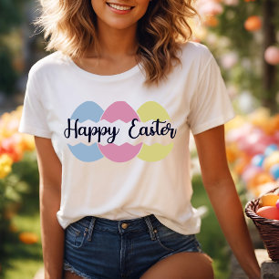 Farbenfrohe Pasteleier Happy Oaster T-Shirt