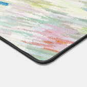 Farbenfrohe Pastell Abstrakt gestreifte Schreibtis Schreibtischunterlage (Ecke)