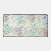 Farbenfrohe Pastell Abstrakt gestreifte Schreibtis Schreibtischunterlage (Vorderseite)