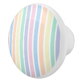 Farbenfrohe Pastell gestreifte Decke Knob Keramik Keramikknauf (Rechts)