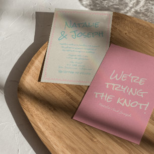 Farbenfrohe Pastell-Handschriftliche Frühlings-Spa Einladung