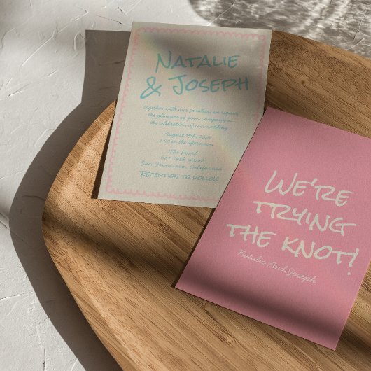 Farbenfrohe Pastell-Handschriftliche Frühlings-Spa Einladung