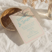 Farbenfrohe Pastell-Handschriftliche Frühlings-Spa Einladung