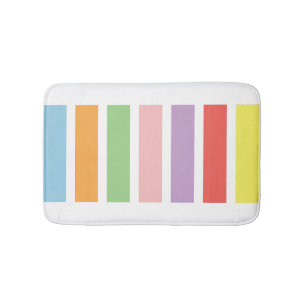 farbenfrohe Pastell Hues Badematte