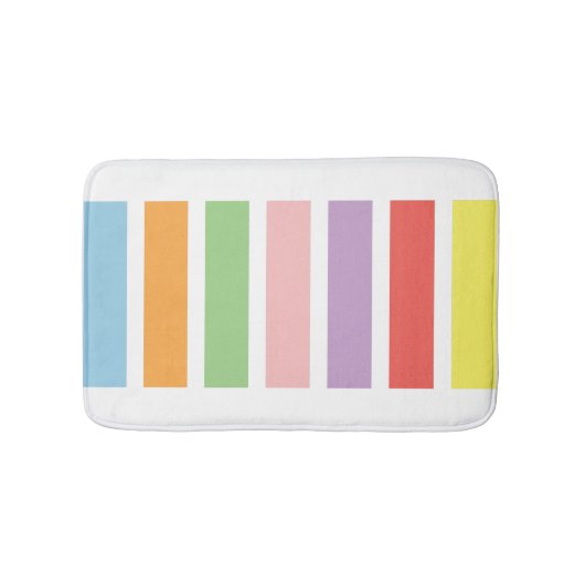 farbenfrohe Pastell Hues Badematte (Vorderseite)