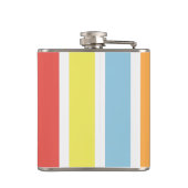 farbenfrohe Pastell Hues Flachmann (Rückseite)